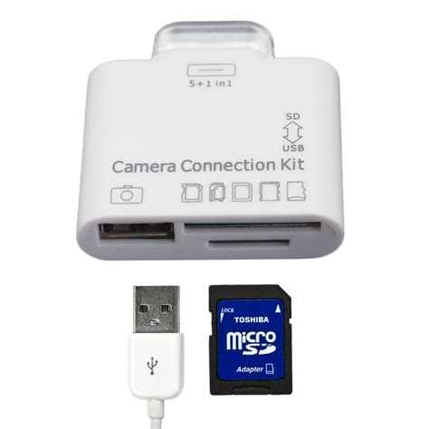 It also has usb c port which is required fot apple macbook pro. 5 in1 USB Camera Connection Kit SDHC TF SD Card Reader Adaptor for Apple iPad 2 3-in Card ...