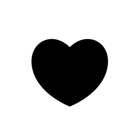 Black Heart Icon Png Vector Pixsector
