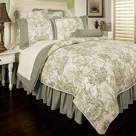 Toile blue bedding sets & duvet covers. Sherry Kline Country Toile Reversible Comforter Set in ...