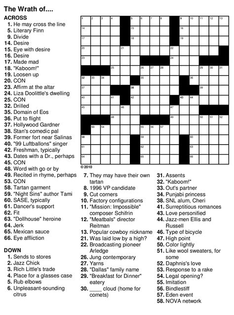 Easy Crossword Puzzles For Seniors Activity Shelter