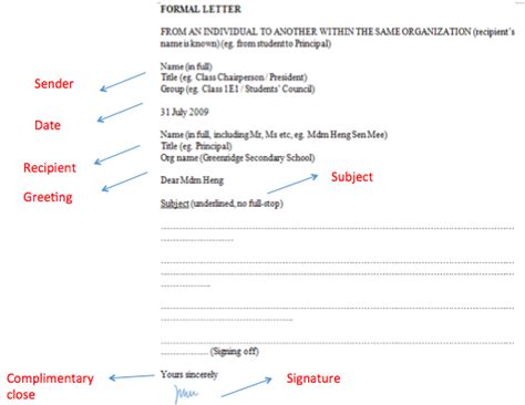 A formal letter is any letter written with a professional language that follows a specific format that serves a formal purpose. Situational Writing Syllabus 1128