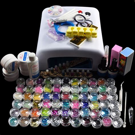 Red carpet manicure pro 45 starter kit. DIY Full Set Nail Style Nail Gel Polish Manicure Kit with ...