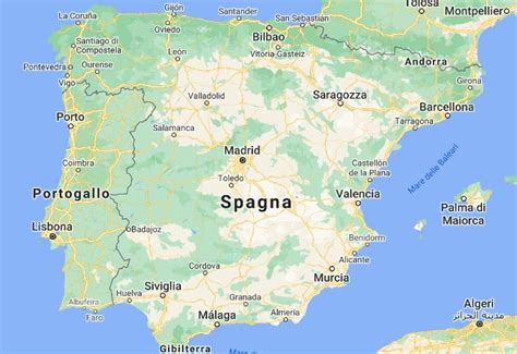 Cartina Spagna Regioni E Capitali