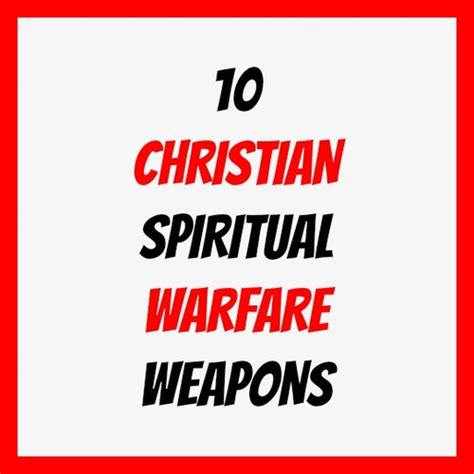 10 Christian Spiritual Warfare Weapons Tradebit