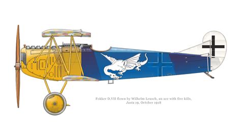 fokker d vii of jasta 19 1918 source eduard ww1 aircraft air force aircraft military