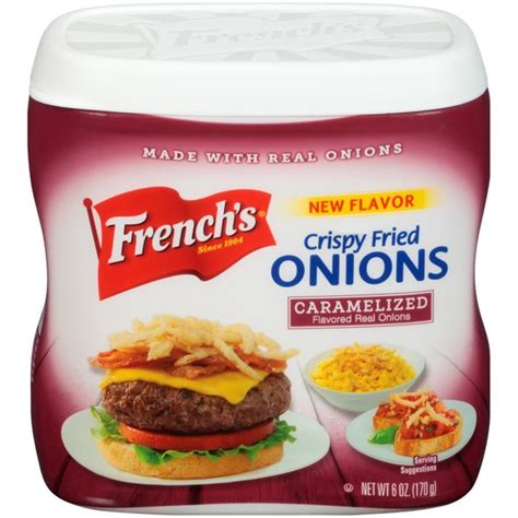 French's Caramelized Crispy Fried Onions, 6 oz - Walmart.com - Walmart.com