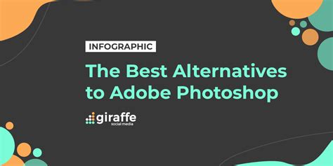 The Best Alternatives To Adobe Photoshop Infographic Giraffe Social