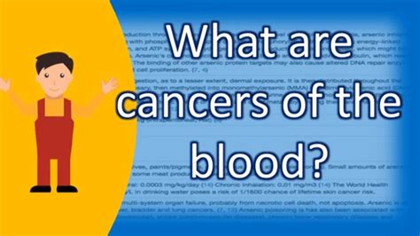 What Are Cancers Of The Blood Top Health Faqs Youtube
