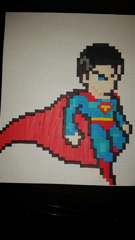 Pixel Art Superman