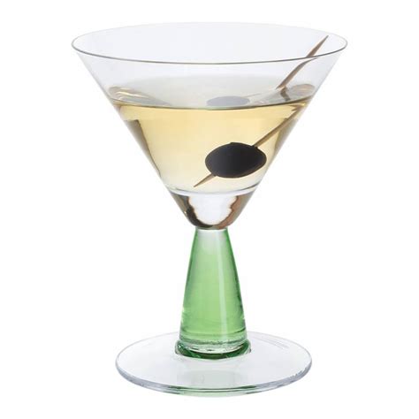 Set Of 2 Green Martini Glasses Brandalley