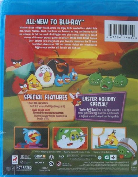 Angry Birds Toons Season 1 Vol 2 Blu Ray Disc 2014 043396440890 Ebay