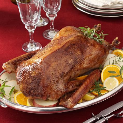Roast Christmas Goose Recipe Taste Of Home