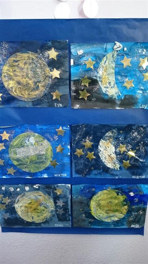 Lune. Arts visuels | Arts visuels, Arts plastiques maternelle, Arts