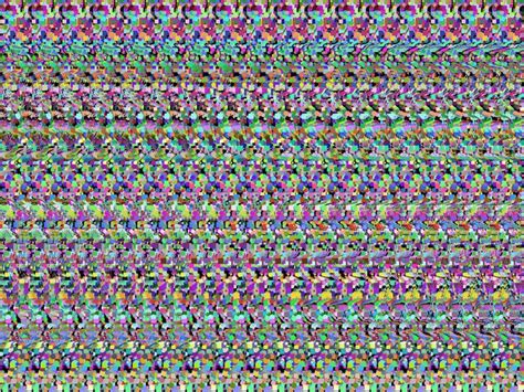 A Trippy Magic Eye Poster Which Provided Hours Of Entertainment With