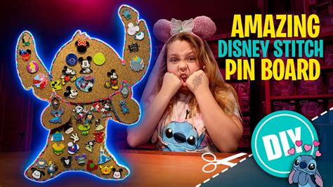 Diy Disney Stitch Pin Board How To Make Your Own Pin Board Youtube