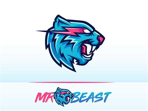 Neon Mr Beast Logo