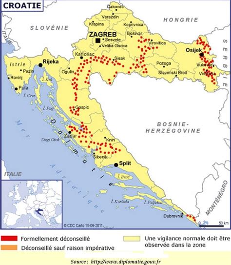 La Croatie Fait Elle Partie De L Europe - Croatie Carte Europe - croatie carte europe - Cartes-du-monde.info