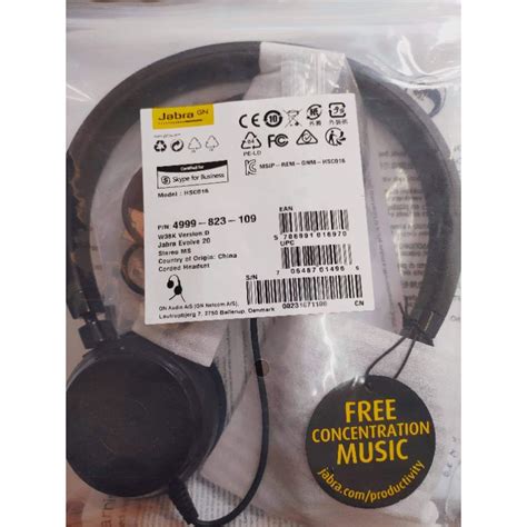 Jabra Evolve Stereo Ms Uc With Passive Noise Cancelling Shopee