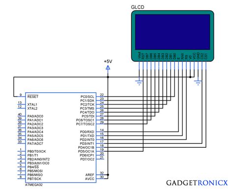 Tutorial On Printing Image In Graphical Lcd Glcd Using Atmega32