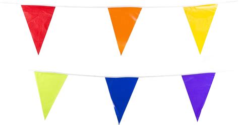 sst ltd 30ft multi color pennant flags banner rainbow gay pride bunting party