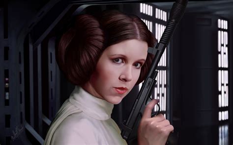Artstation Princess Leia Speed Painting By Thanomluk