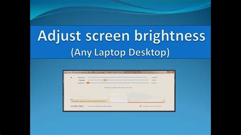 Click the adjust screen brightness. How to adjust screen brightness (Laptop,Desktop etc) - YouTube