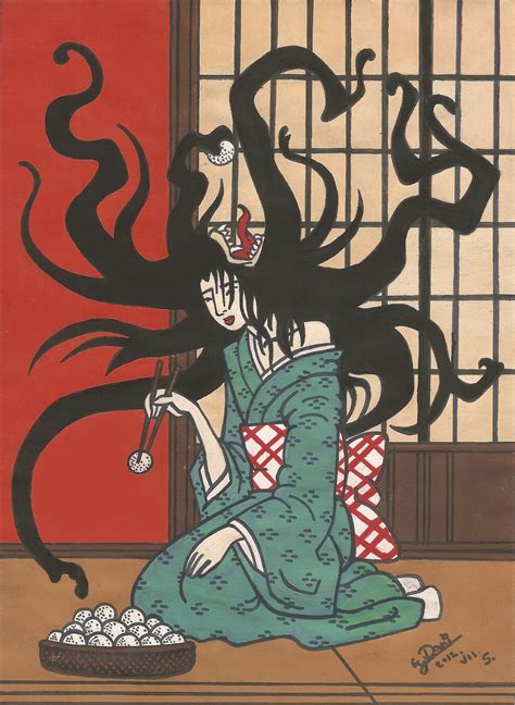 Futakuchi Onna Futakuchi Onna By Brianjones90 On Deviantart Japanese Mythology Japanese