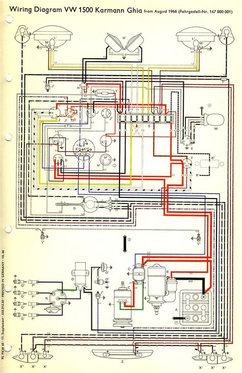 It reveals the parts of the circuit as streamlined forms, as well as the power and also source: TheSamba.com :: Karmann Ghia Wiring Diagrams