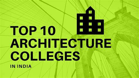 🔴top 10 architecture colleges in india earth of knowledge youtube