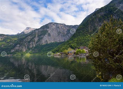 Scenic Picture Postcard View Of Traditional Old Wooden Houses In Famous