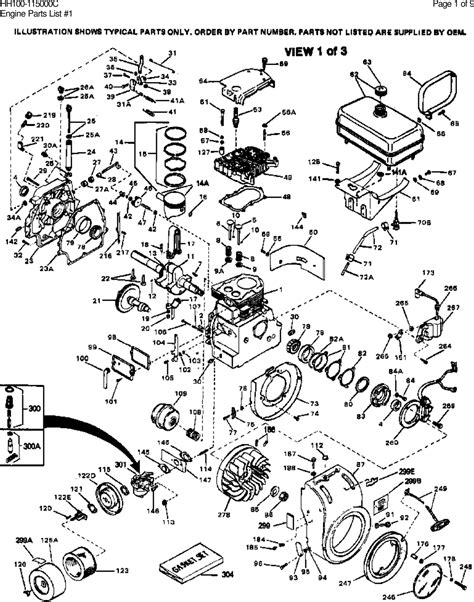 Diagram Andor Partslist Tecumseh Hh100 115000c Parts List