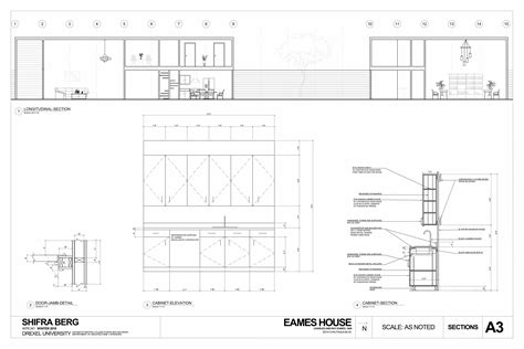 Eames House CAD Drawings Behance
