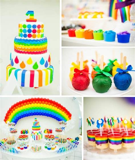 Karas Party Ideas Rainbow Birthday Party Planning Ideas Cake Idea