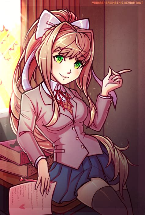 Just Monika By Youarereadingthis On Deviantart