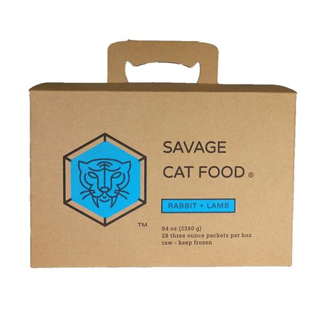 Large Rabbit Box Savage Cat Food