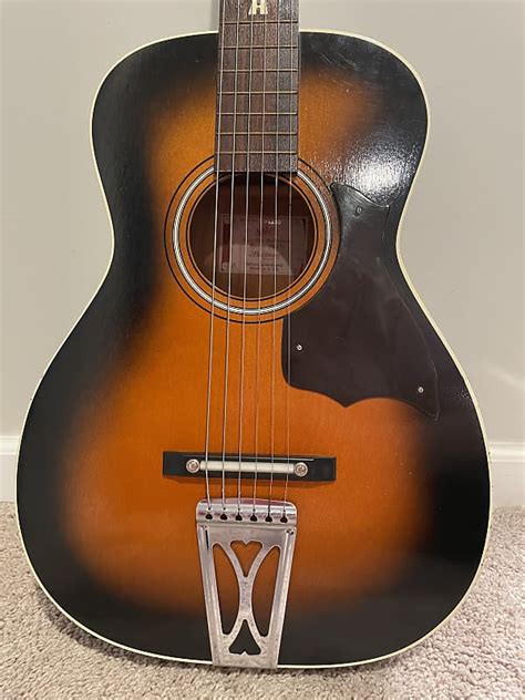 Harmony Stella H6130 Parlor Acoustic Guitar Reverb