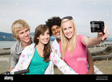 Black White Group Teenagers Posing Hi Res Stock Photography And Images