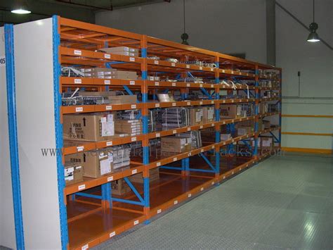7 Level Stainless Steel Shelving With Side Panel Blue Orange Grey Color