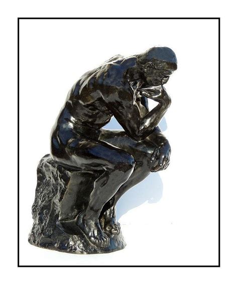 After Auguste Rodin Auguste Rodin Rare The Thinker Bronze Sculpture