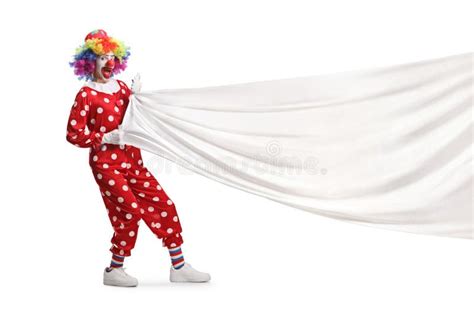 Clown Pulling Funny Face Stock Photo Image Of Caucasian 7751866