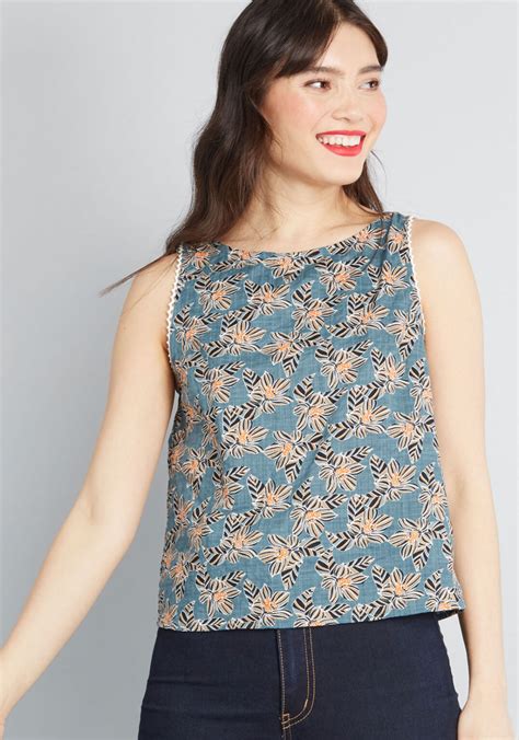 Just My Luck Sleeveless Top In 2020 Cotton Tops Sleeveless Top