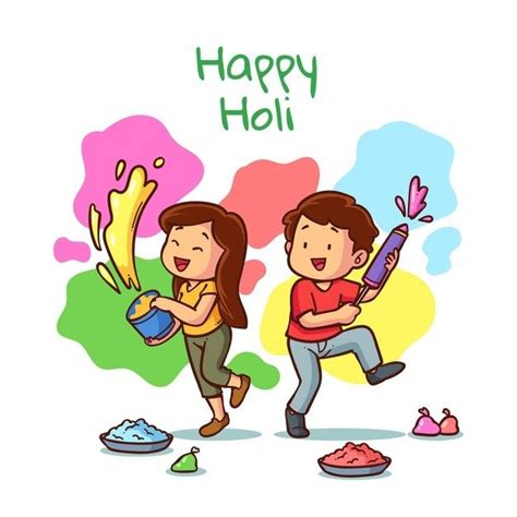 Free Vector Hand Drawn Holi Festival Illustration Happy Holi Images