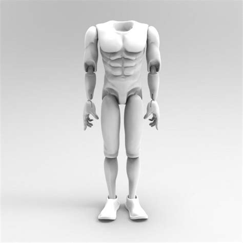 Athletische Figur Mann 3d Körpermodell Für Den 3d Druck Für Ca 60 Cm
