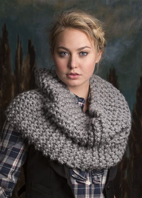 Free Knitting Pattern For Rendezvous Cowl Easy Fast Cowl Knit Flat In