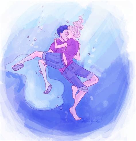 The Best Underwater Kiss Ever Percy Jackson And Annabeth Chase Fan