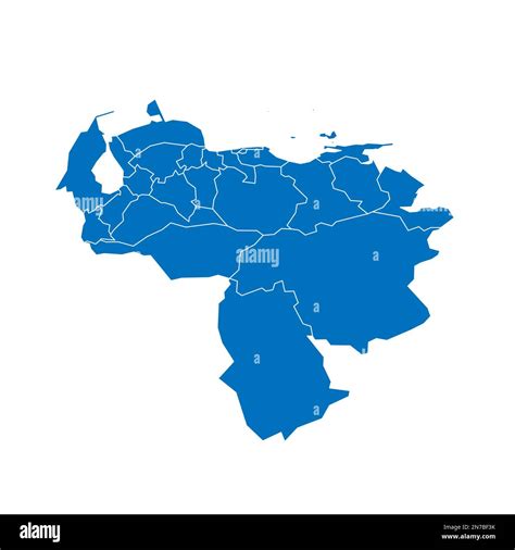 Venezuela Political Map Of Administrative Divisions States Capital