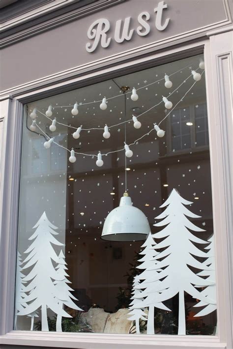 All White Winter Window Wonderland Noel Christmas Christmas Display