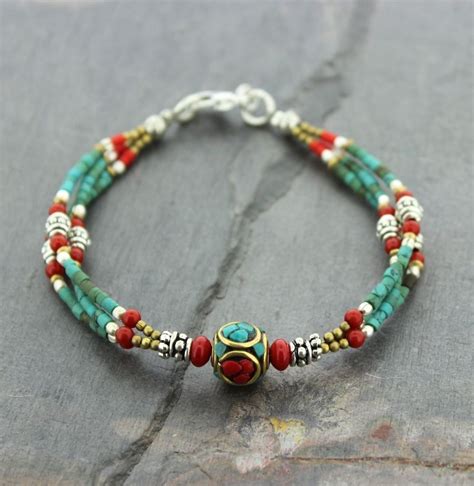 Traditional Tibetan Beaded Bracelet Vintage Beads Beaded Bracelets