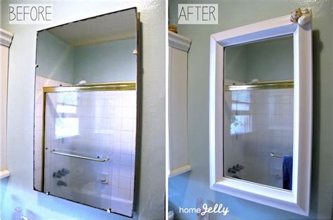 Frame Out Your Old Medicine Cabinet For A Totally Fabulous Makeover Bathroom Mirror Cabinet