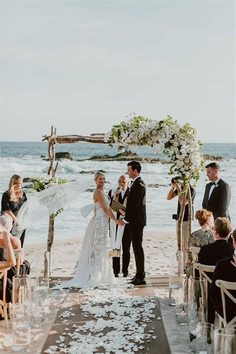 Jaeden wedding dresses beach bridal dresses chiffon wedding gowns strapless bride dress. A Black-Tie Beach Wedding at Esperanza in Cabo San Lucas ...